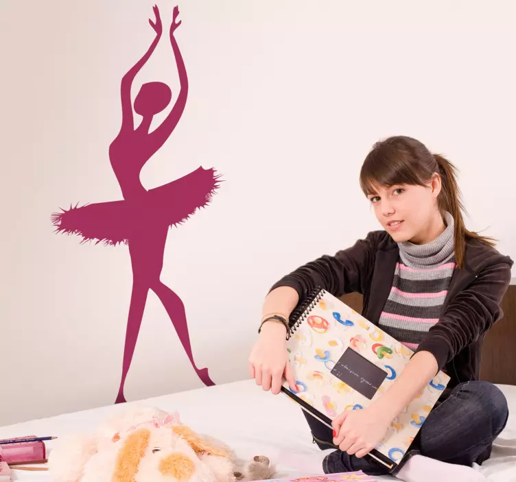 Ballerina Silhouette Decal - TenStickers