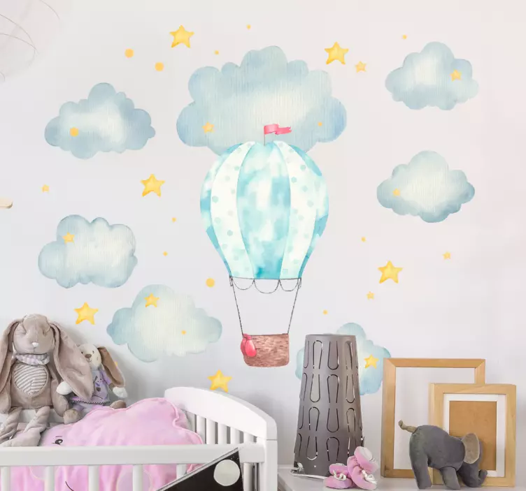 Ballooning Adventure wall stickers for kid - TenStickers