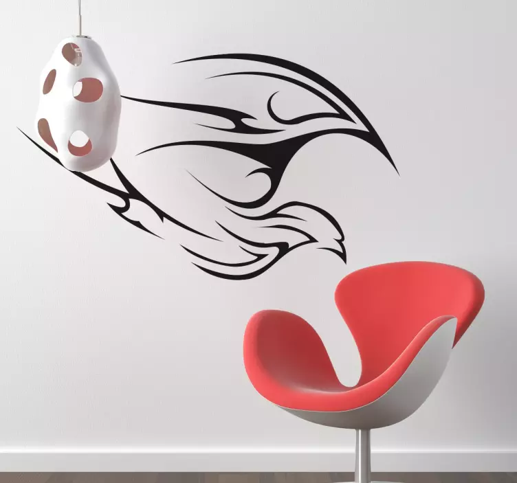 Bird Strokes Sticker - TenStickers