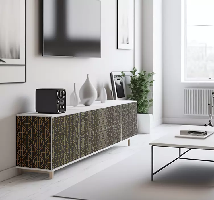 Black and gold linesLines of black and gold. line sticker - TenStickers