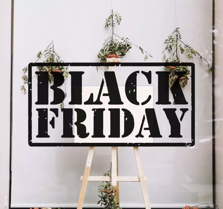 Black Friday stamp black friday  decal - TenStickers