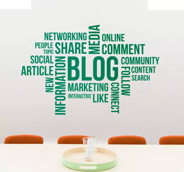 Blog concepts wall sticker - TenStickers