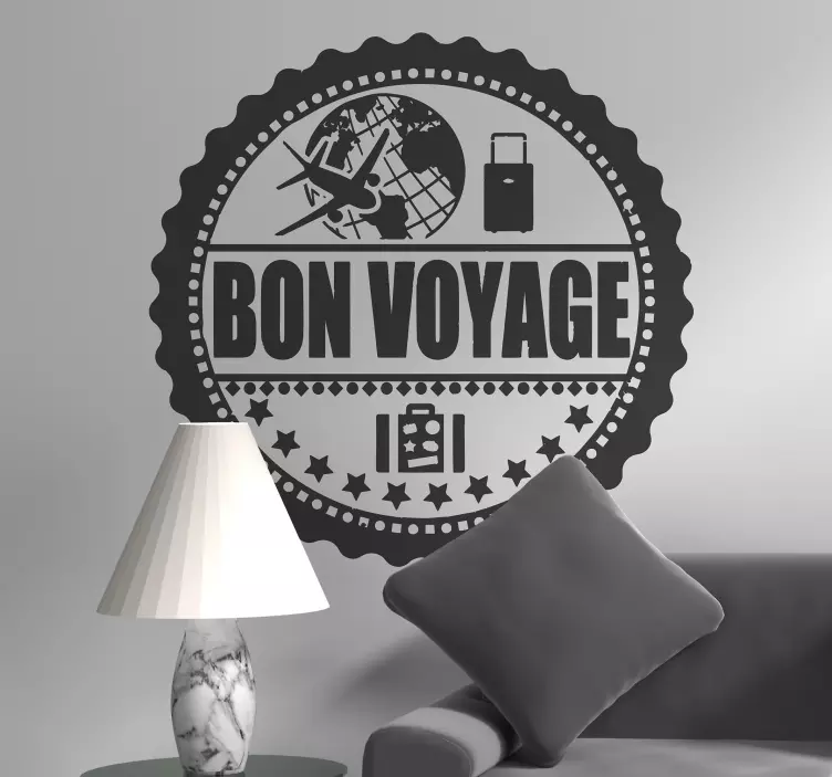 Bon Voyage Wall Sticker - TenStickers