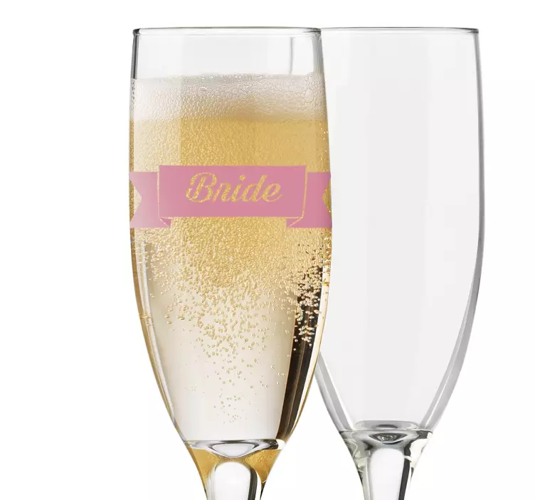 Bride Banner vinyl sicker - TenStickers