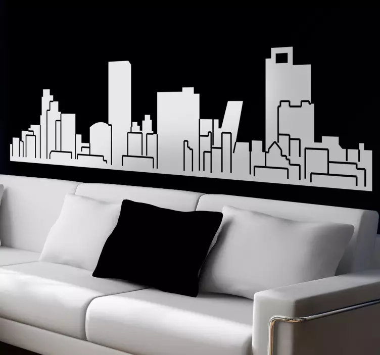 Buildings of Madrid Sticker - TenStickers