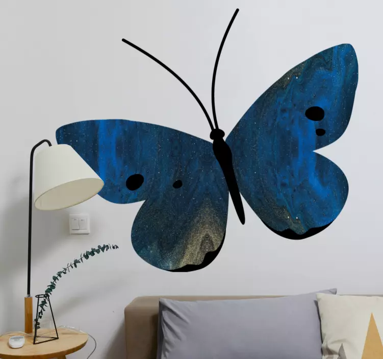 Butterfly wall sticker elegant butterfly design - TenStickers