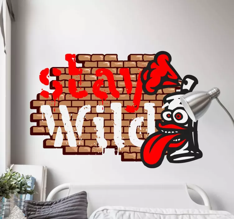 Catchy Urban Statement decoration wall sticker - TenStickers