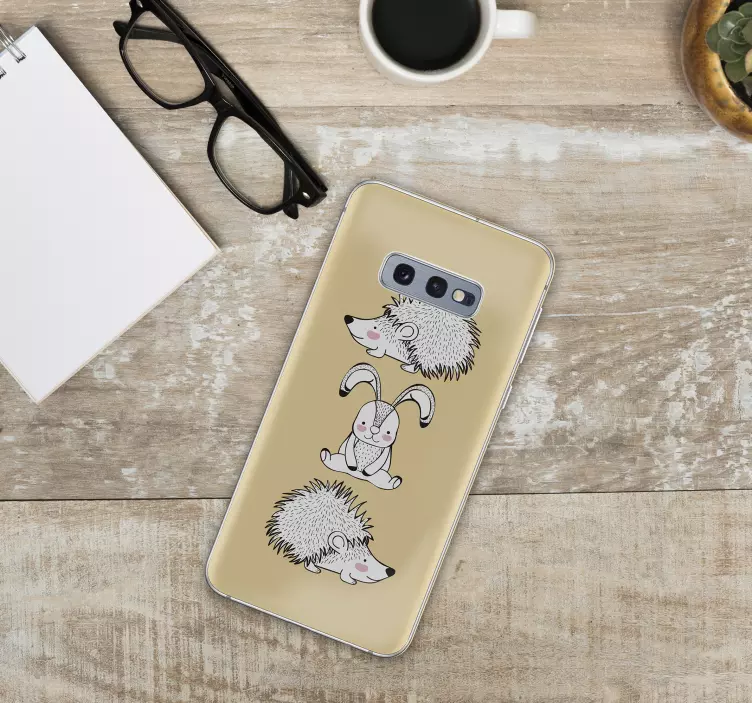 Charming Creature Friends Samsung stickers - TenStickers