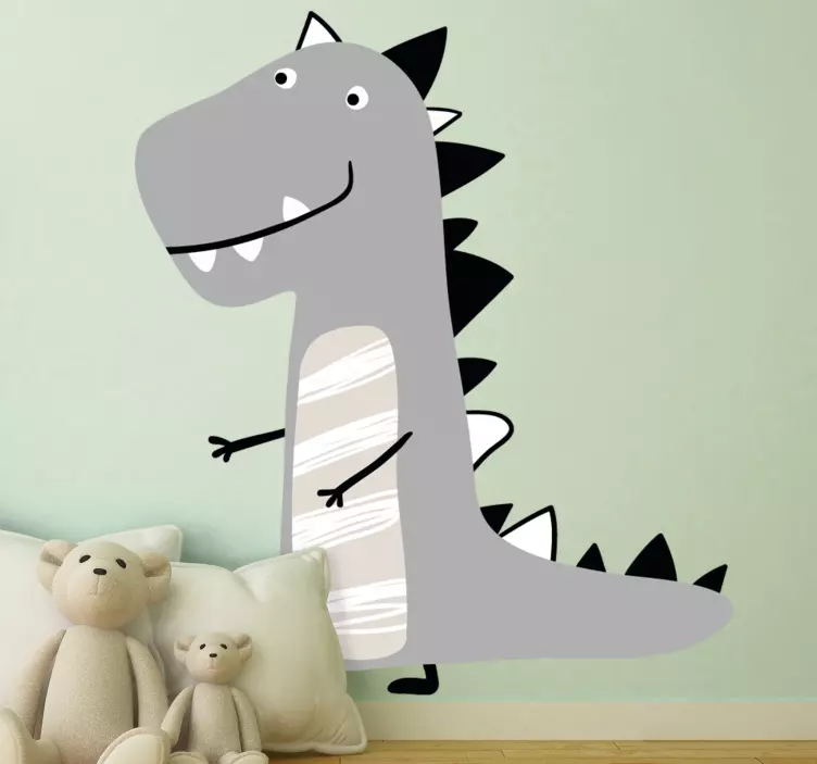 Charming moving dinosaur wall stickers for kid - TenStickers