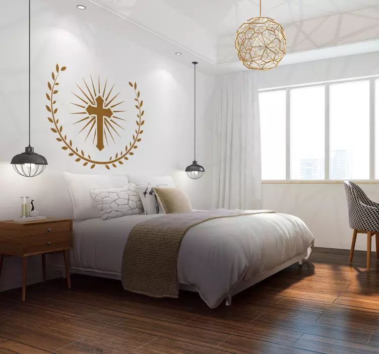 Christian Cross Wall Sticker - TenStickers