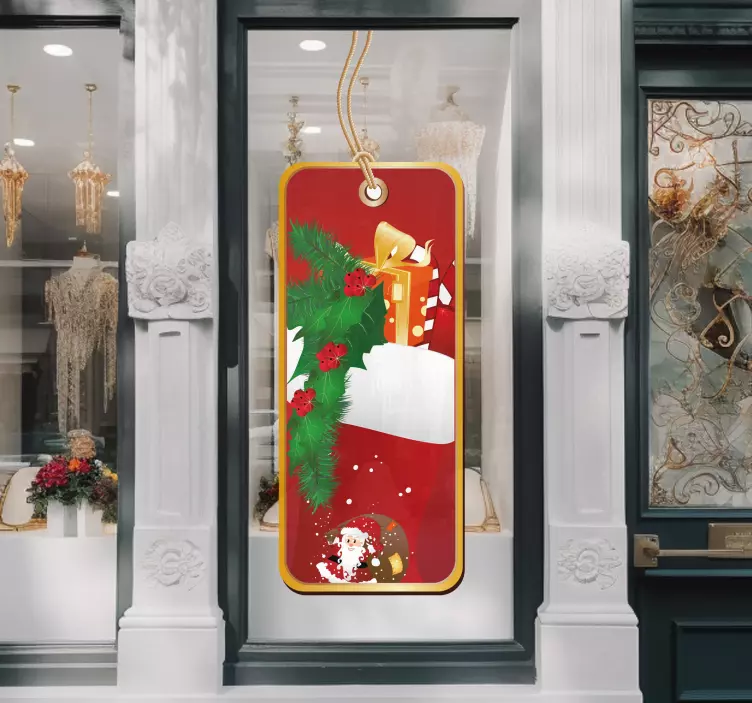 Christmas Label Sticker - TenStickers