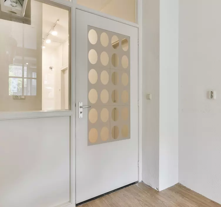 Circles for door circle sticker - TenStickers