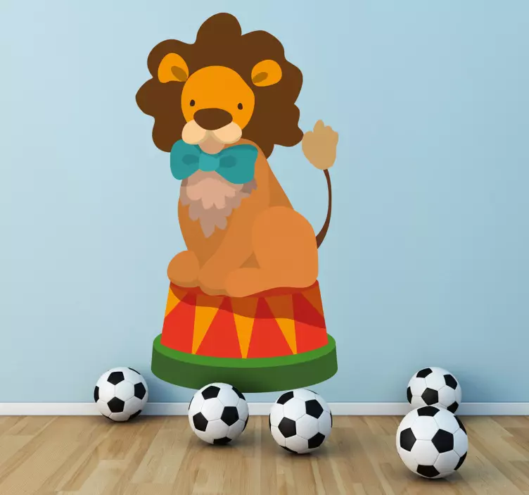 Circus Lion Wall Sticker - TenStickers