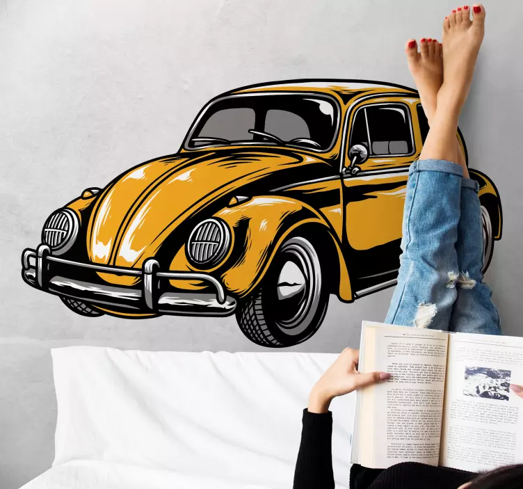 Classic beetle car sticker - TenStickers