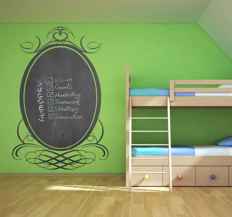 Classic Frame  blackboard wall decal - TenStickers