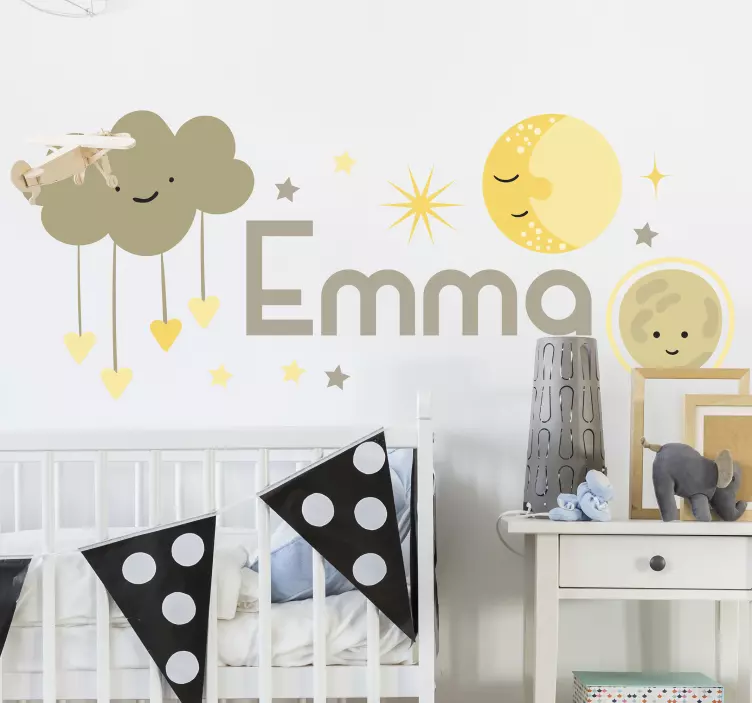 Clouds and Celestial wall stickers for kid - TenStickers