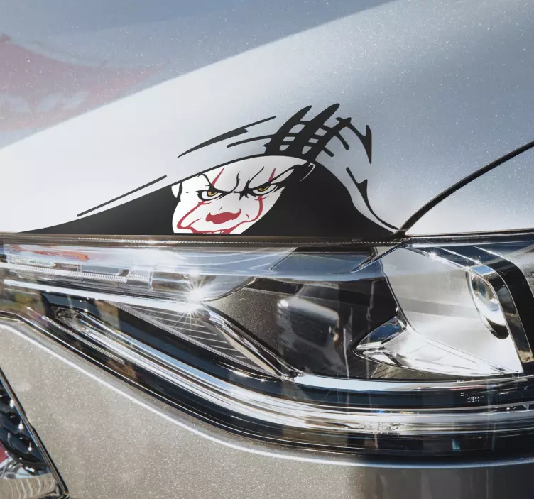 Clown watching Car Sticker - TenStickers