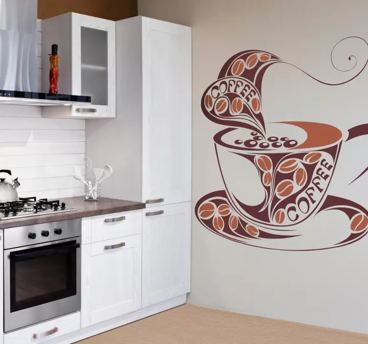 Coffee Wall Art Sticker - TenStickers