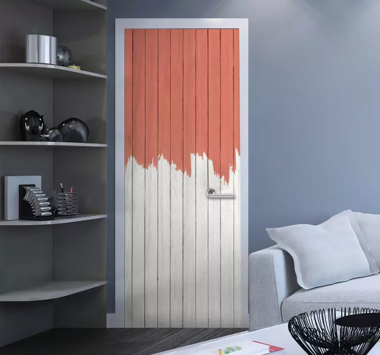 color pantone living  door sticker - TenStickers