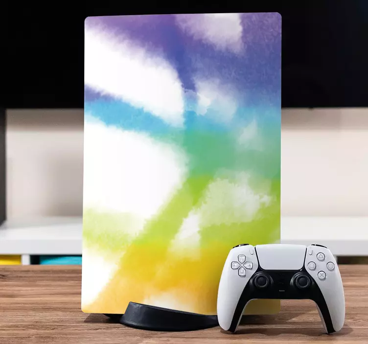 Colorful abstract patterns PS5 skin - TenStickers