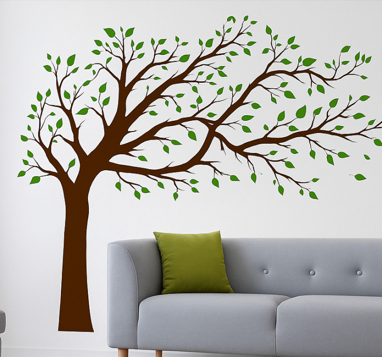 Colourful tree of truth living room wall sticker - TenStickers