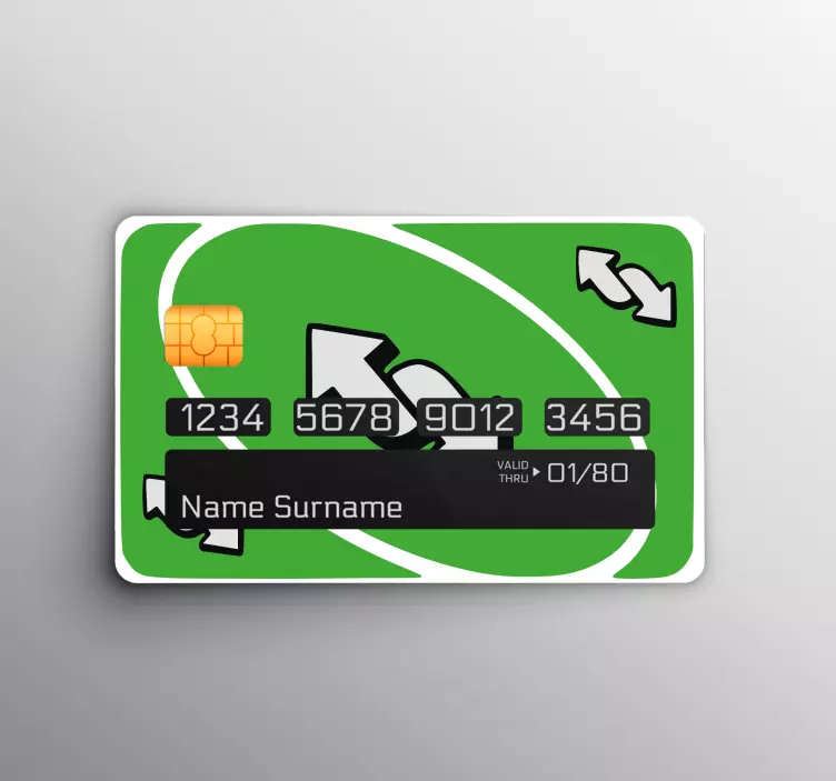Credit card sticker for eco-friendly payments - TenStickers