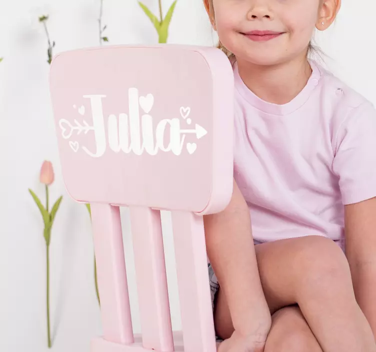 Custom name love custom sticker - TenStickers