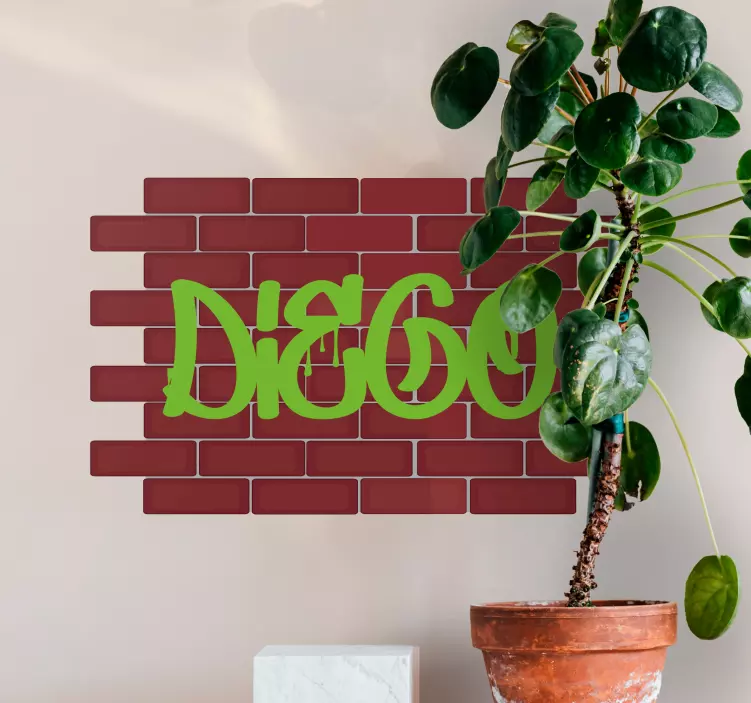 Customisable urban name teenage wall decals - TenStickers