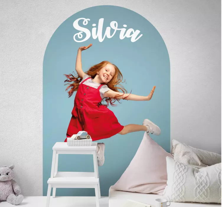 Personalized arch  vinyl wall sticker - TenStickers