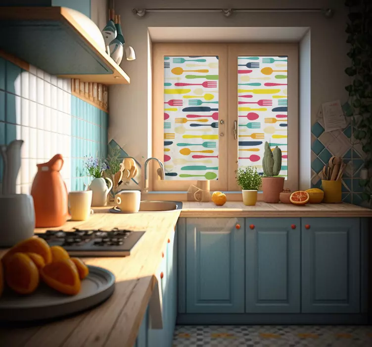 Cutlery Variety Window Sticker - TenStickers