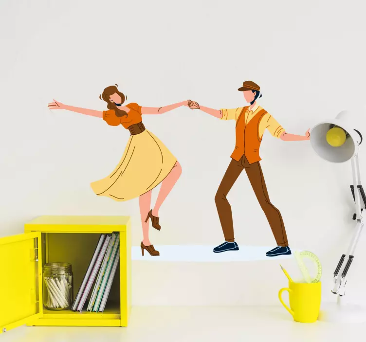 Dancing passion laptop sticker - TenStickers