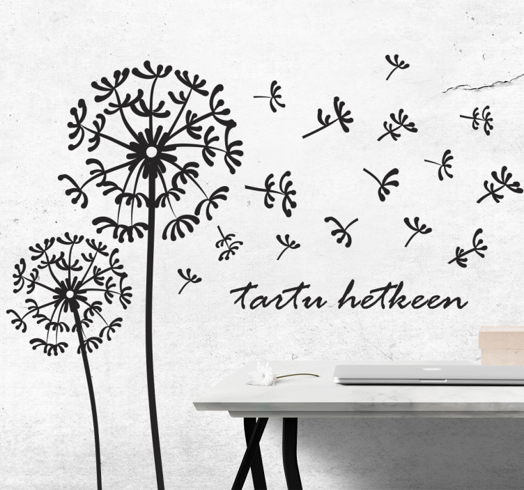 Vinilo dandelion finland bathroom wall sticker - TenStickers