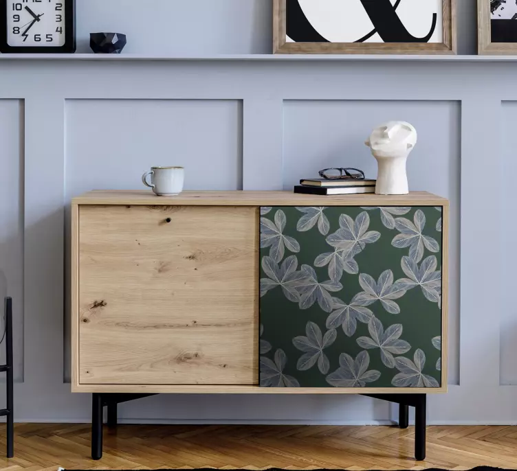 Decoration wall sticker botanical leaf design - TenStickers