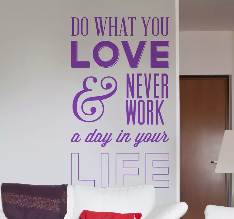 Do What You Love Wall Sticker - TenStickers