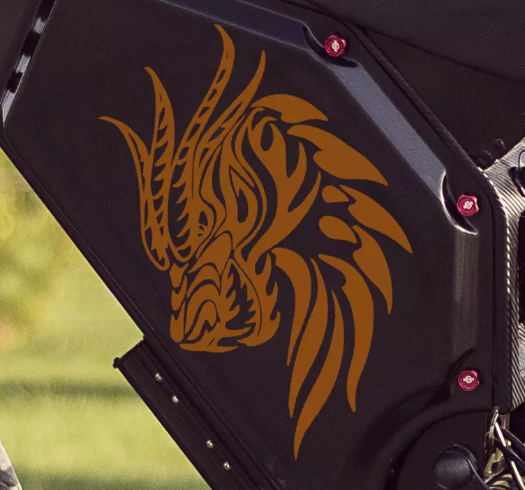 Dragon head Motorbike sticker - TenStickers