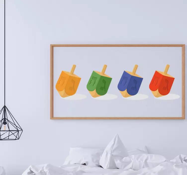 Dreidel emoji vinyl sticker - TenStickers