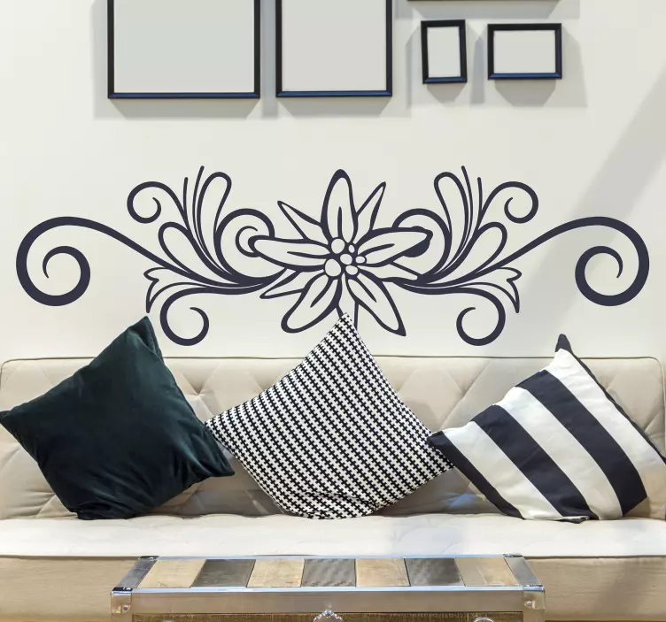 Edelweiss Set floral wall sticker - TenStickers