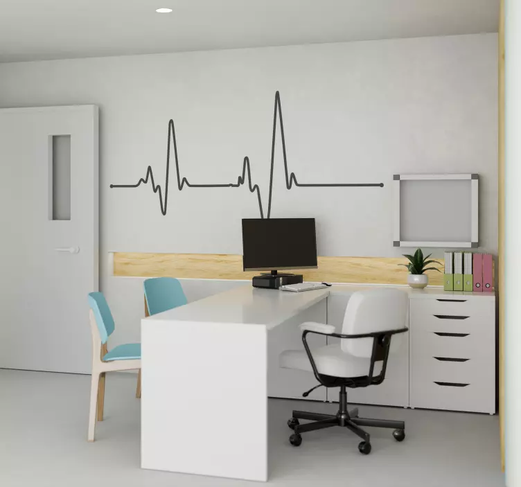 Electrocardiogram Wall Sticker - TenStickers