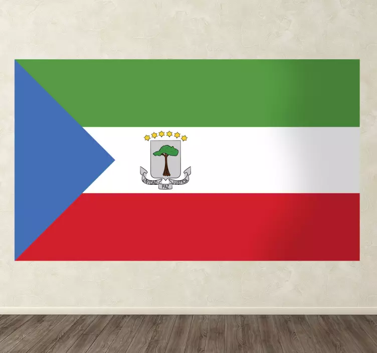 Equatorial Guinea Flag Sticker - TenStickers