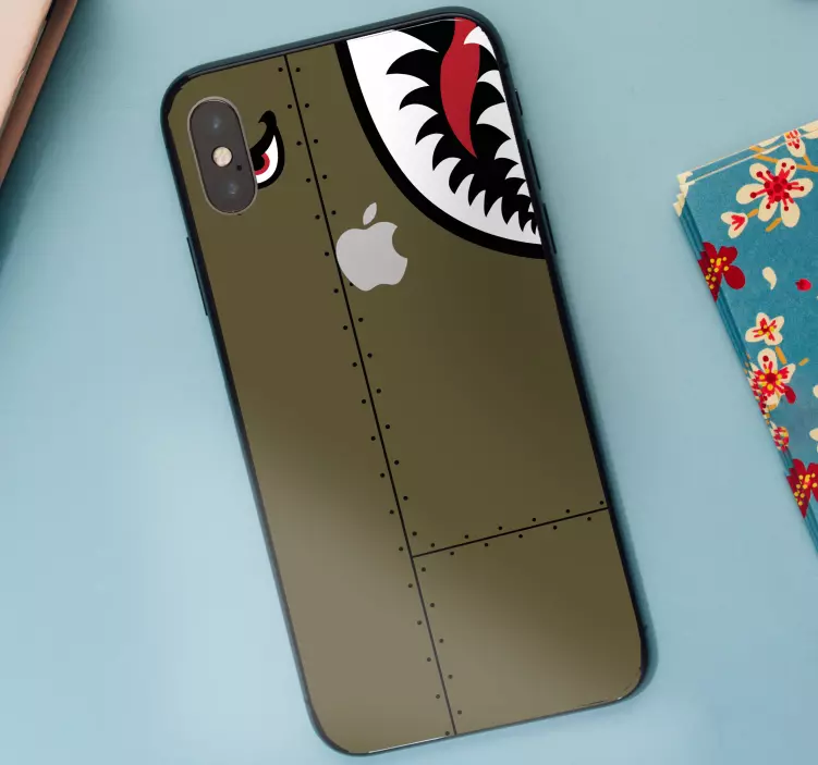 Fierce Shark Design iPhone sticker - TenStickers