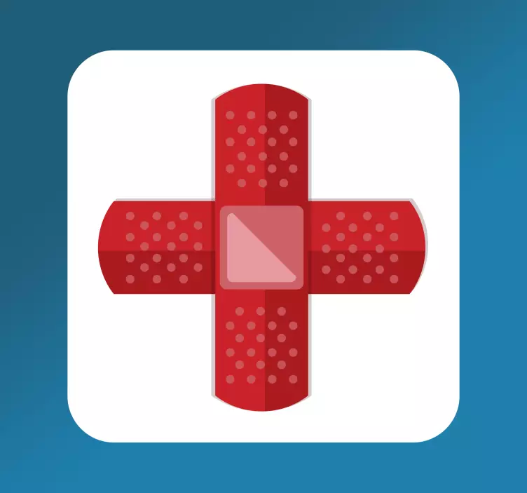 First aid sign office wall decal - TenStickers