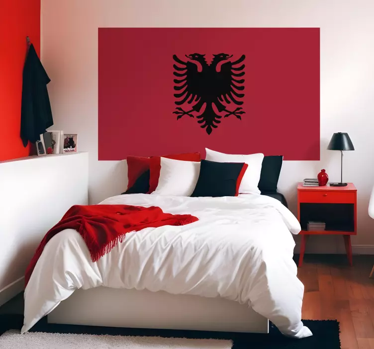 Flag of Albania Wall Sticker - TenStickers