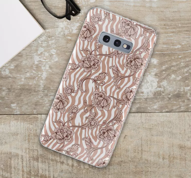 Floral Motif Samsung stickers - TenStickers