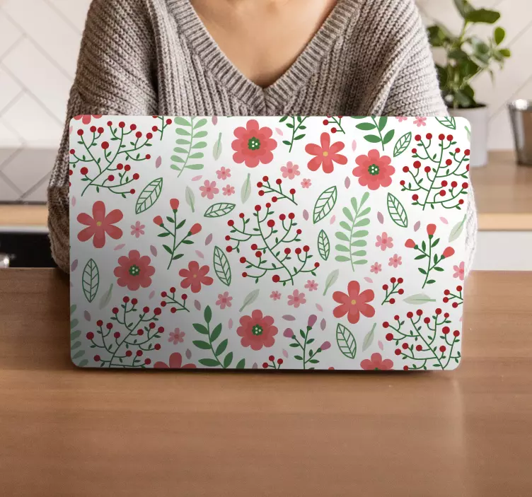Floral Patterns Collection laptop skin - TenStickers