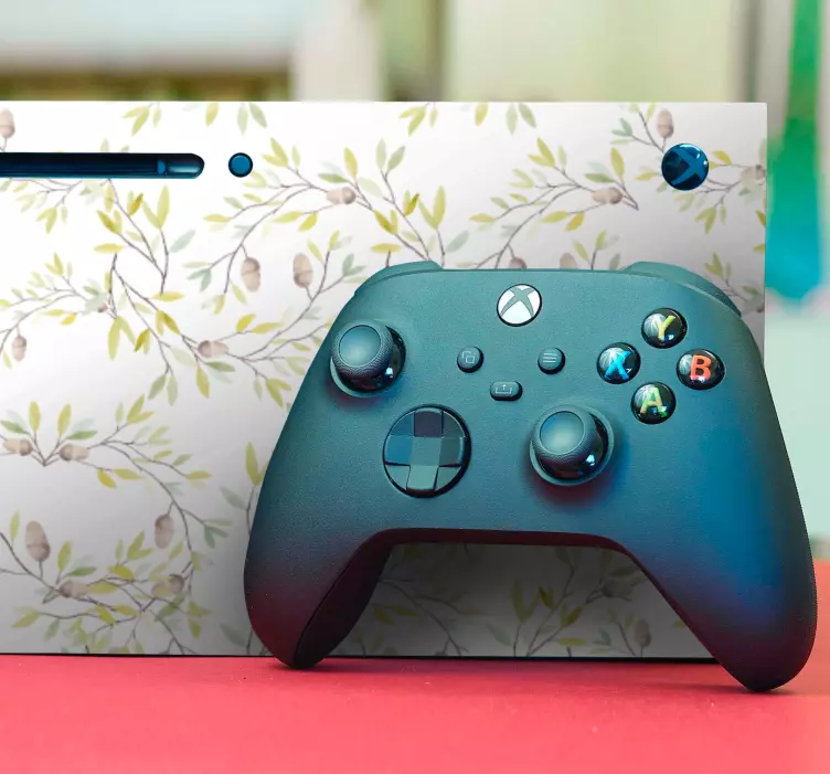 Floral Vine Pattern xbox wrap - TenStickers