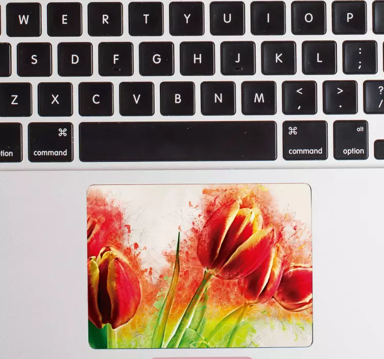 Flower Trackpad Laptop Sticker - TenStickers