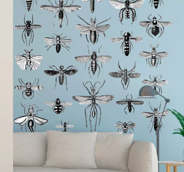 Flying Insects Wall Decal - TenStickers