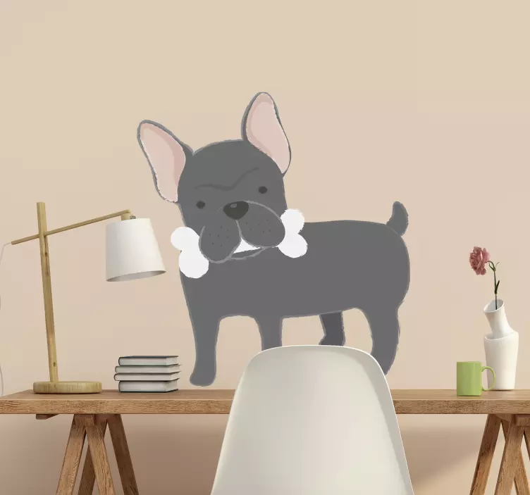 French Bulldog Wall Sticker - TenStickers