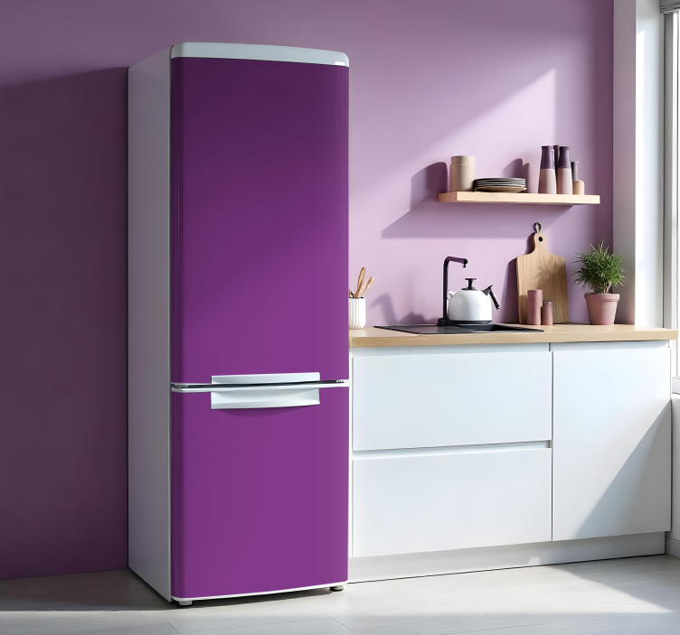Full purple fridge sticker - TenStickers