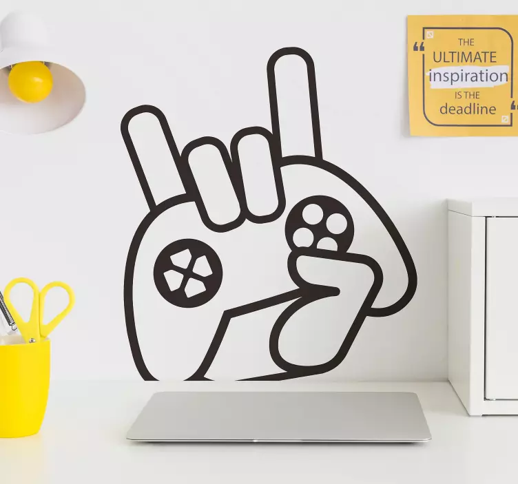 Gamer icon video game decal - TenStickers